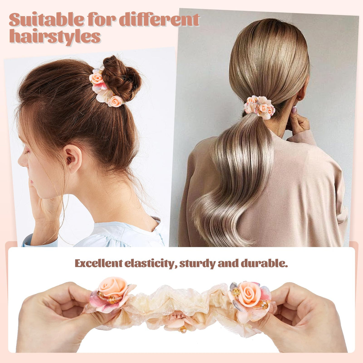 inSowni scrunchie worn on wrist as accessory, convenient carry and stylish look