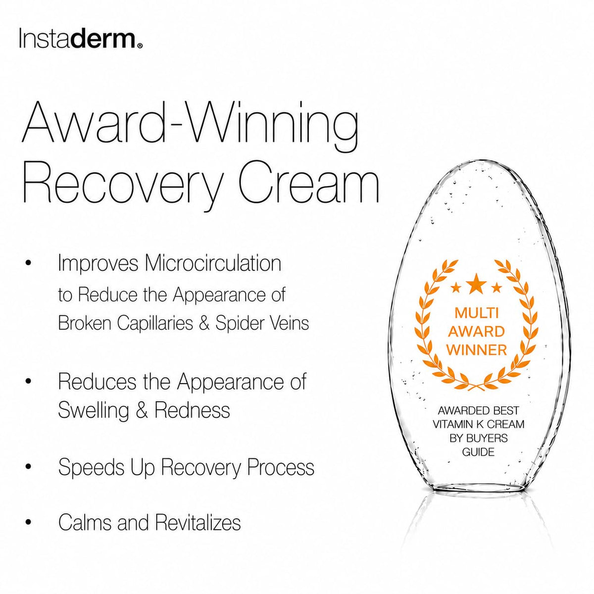 Instaderm applied to arm showing targeted care for bruising and visible capillaries
