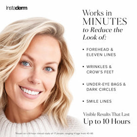 Instaderm cream texture close-up displaying smooth gel-cream and hydration