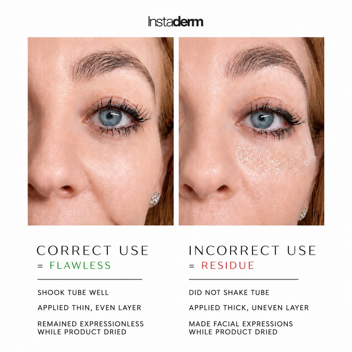 Instaderm next-to-coin size comparison showing compact travel-friendly tube