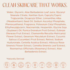 InstaNatural bottle beside a night cream illustrating evening routine benefits