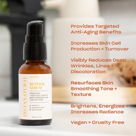 InstaNatural pump and label close-up highlighting active ingredients