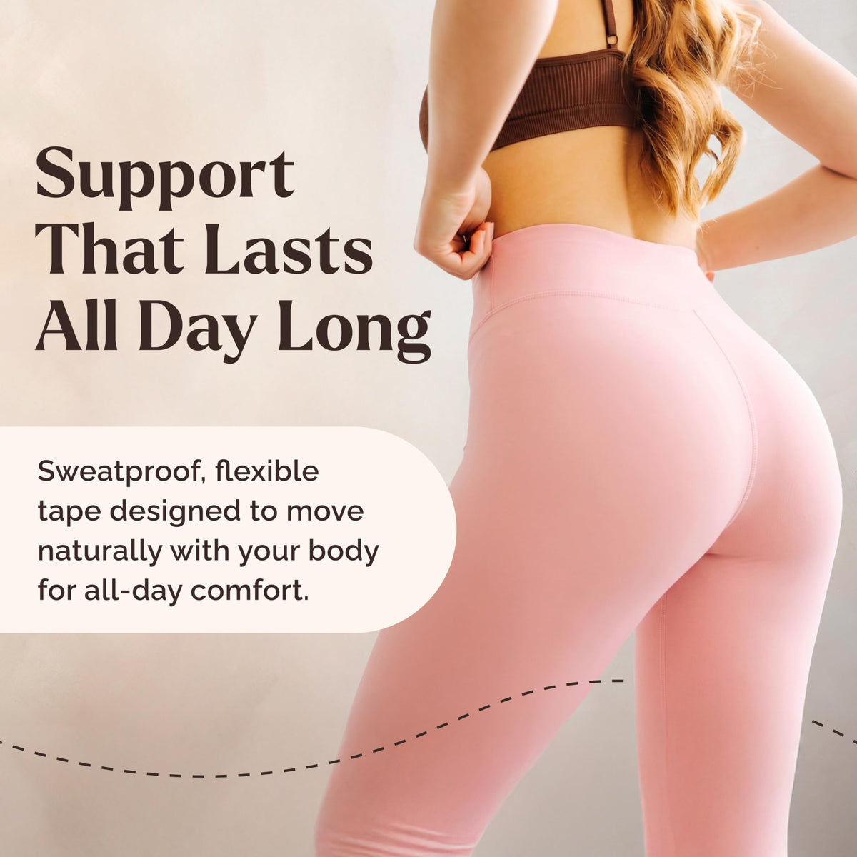 Instant Lifts demonstration of strip being applied for quick natural lift