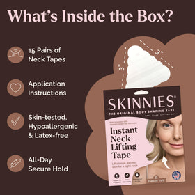 Instant Lifts Skinnies tape edge and no-pinch center detail, emphasizes comfort design