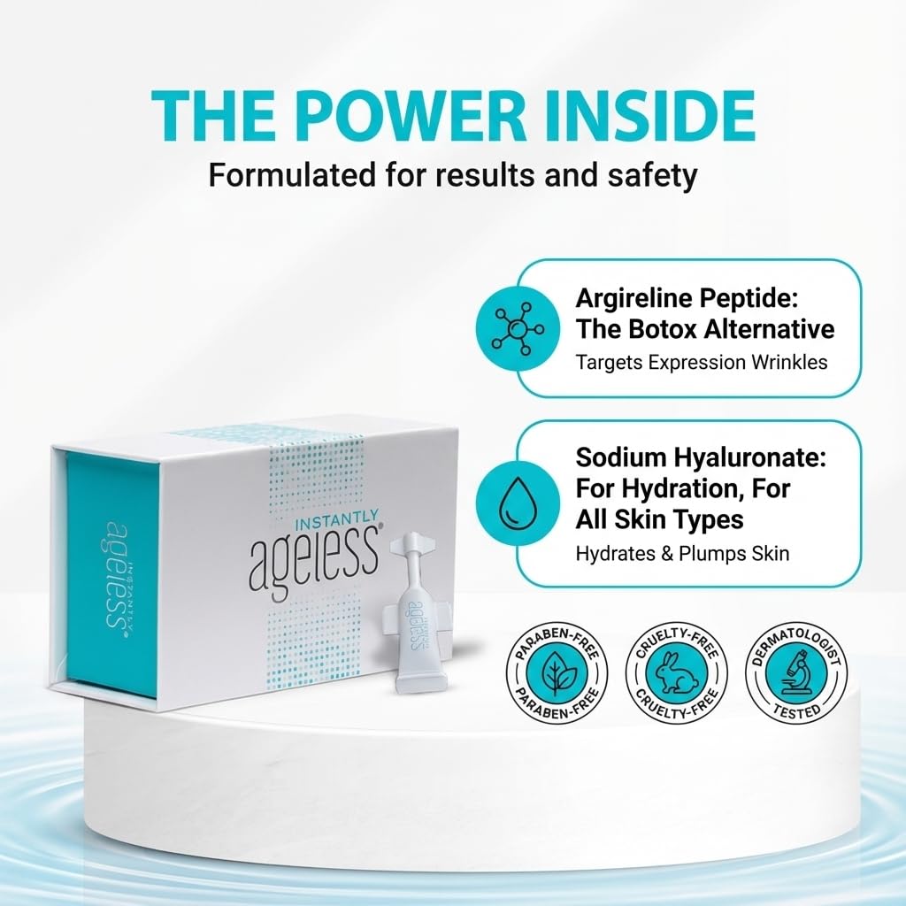 Instantly Ageless cream texture on finger demonstrating smooth finish