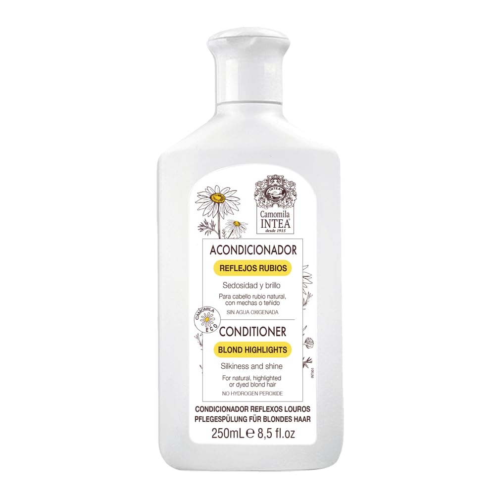 Intea front bottle view showing product and clear labeling for bright blondes