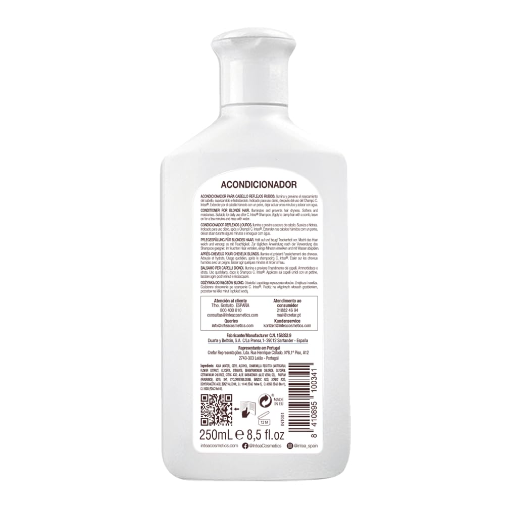 Intea conditioner creamy pour illustrating texture and easy distribution benefit