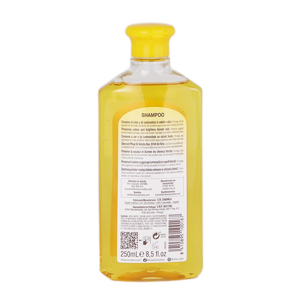 Intea label close-up highlighting ingredients and benefits