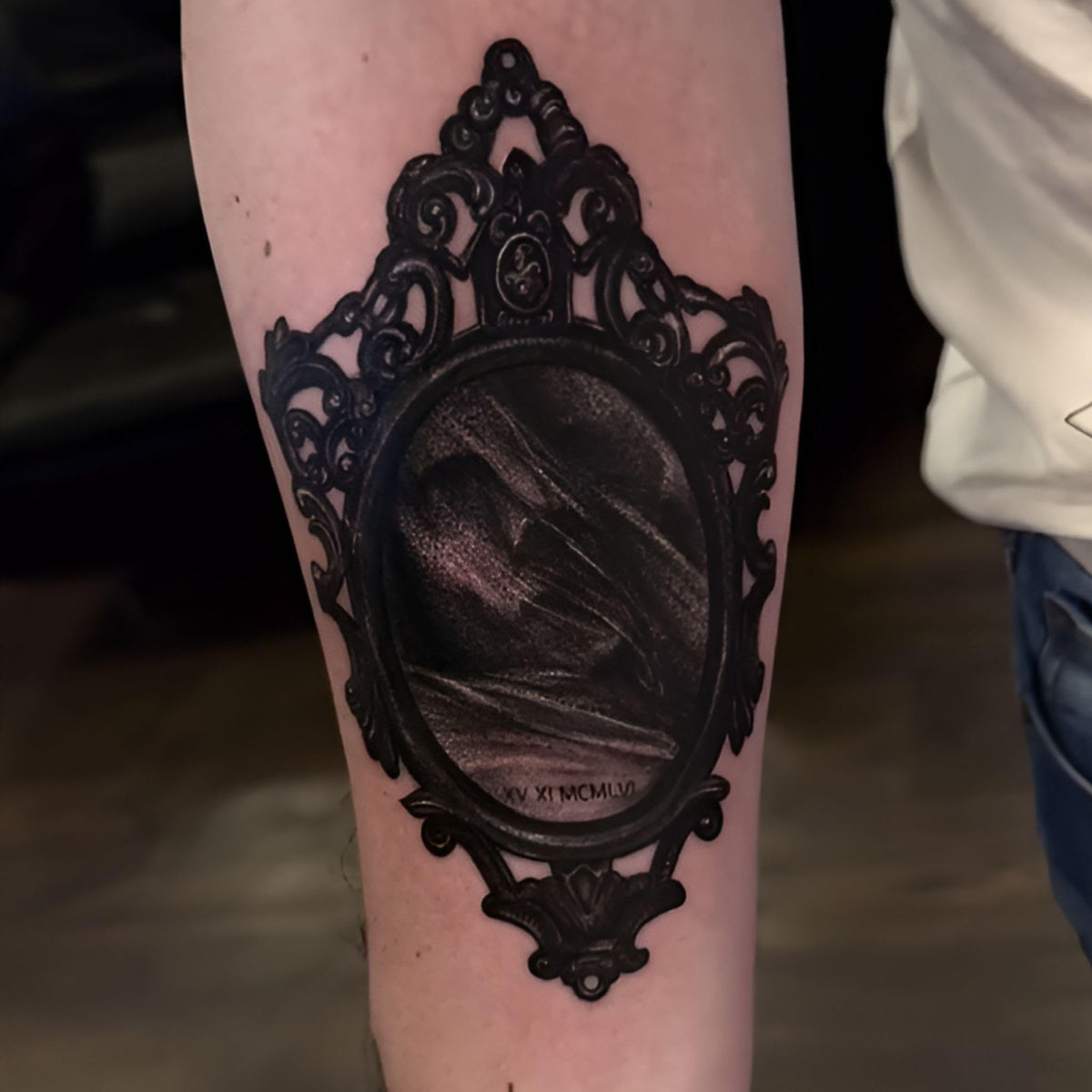Intenze ZUPER Black applied by artist demonstrating consistent lines and shading benefit