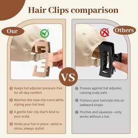 Interesse clip holding thick curly hair showing ample capacity and gentle grip