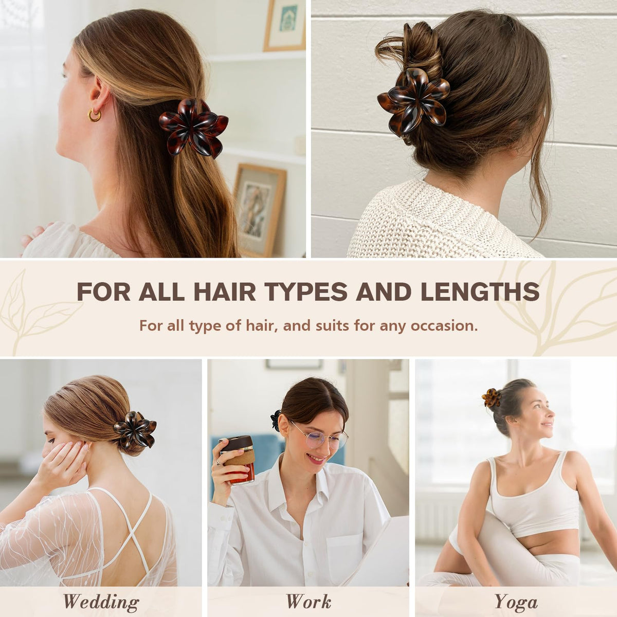 Interesse clip securing half-up hairstyle demonstrating secure hold