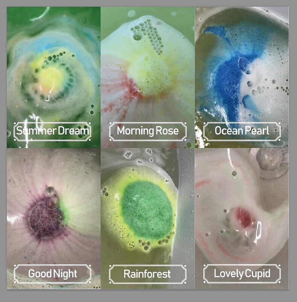 INTEYE close-up of a single bath bomb, highlighting handmade texture and color
