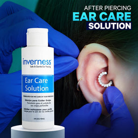 INVERNESS solution pouring from bottle showing clear texture for easy application