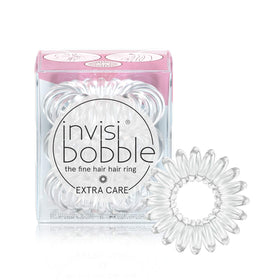invisibobble clear pack front showing discreet accessory and easy carry benefit