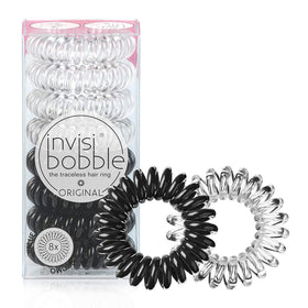 invisibobble front packaging showing pack of eight for simple storage and display