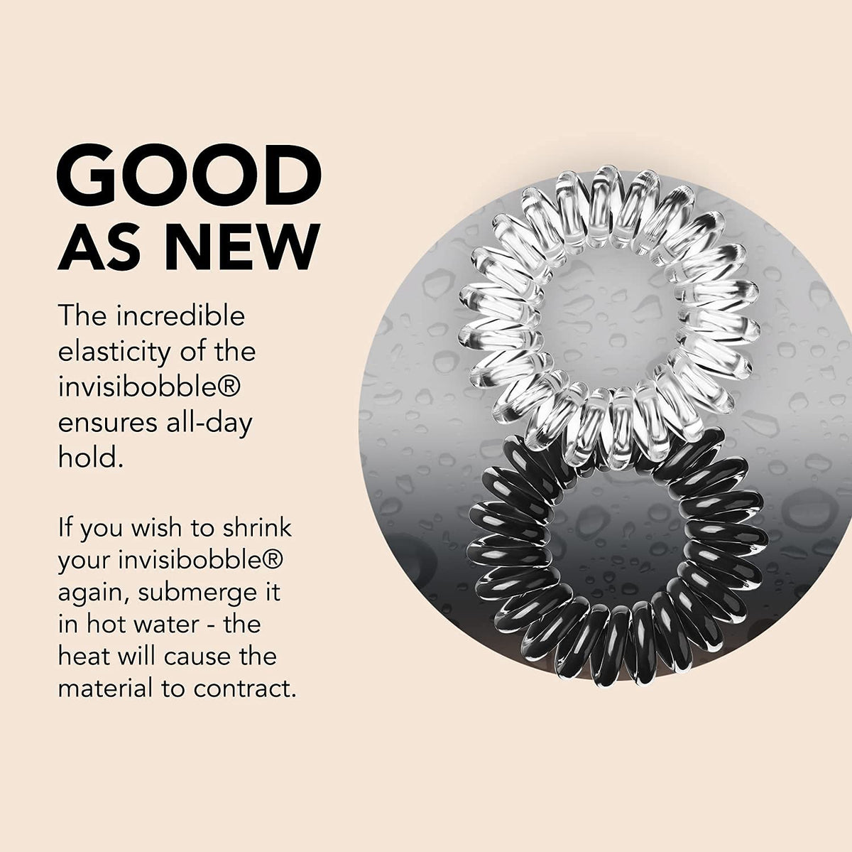 invisibobble styled on commuter showing everyday wear comfort and versatility