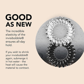 invisibobble styled on commuter showing everyday wear comfort and versatility