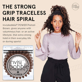 invisibobble power close-up spiral detail highlighting reinforced grip benefit