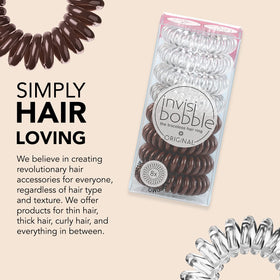 invisibobble on wet hair after shower, non-soaking material preventing damp elastic issues