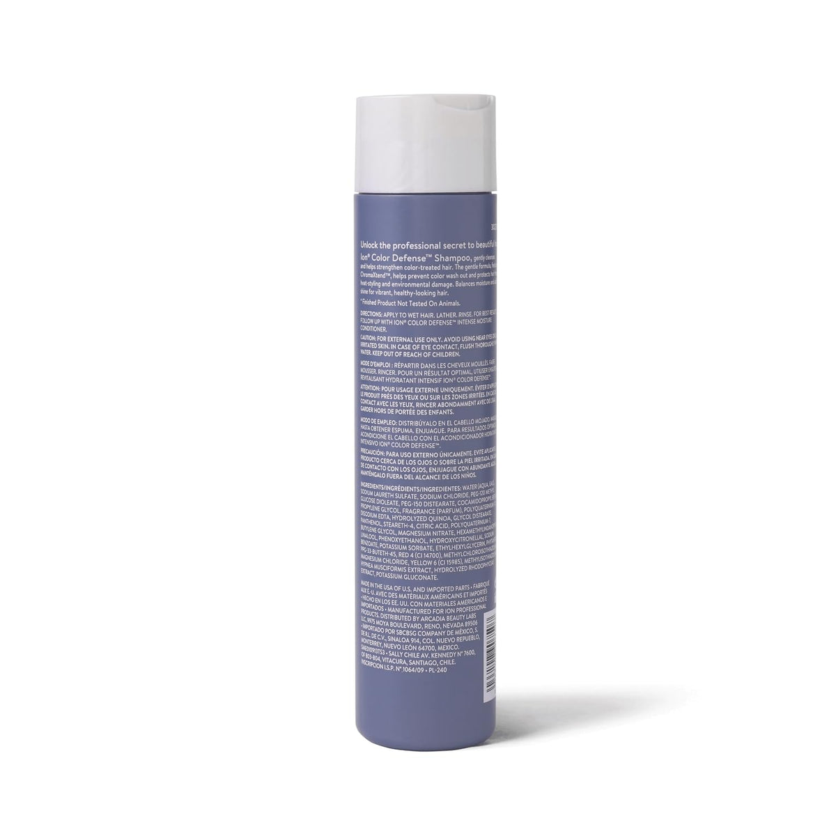 ion shampoo pump close-up displaying texture and easy dispensing benefit