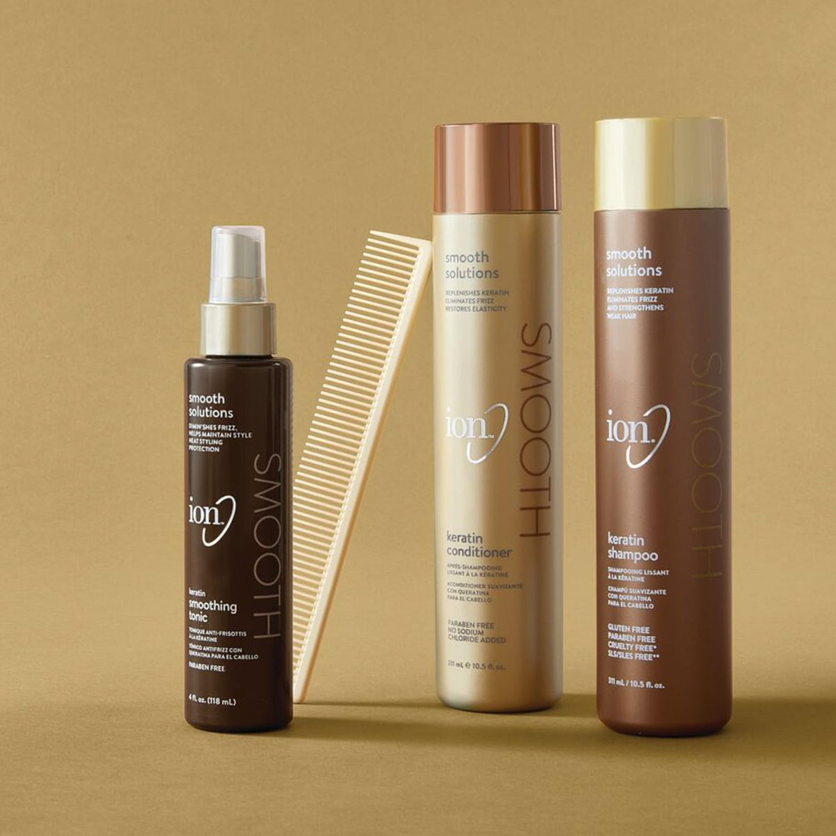 ion in bathroom setting showing lifestyle benefit of salon-like results at home