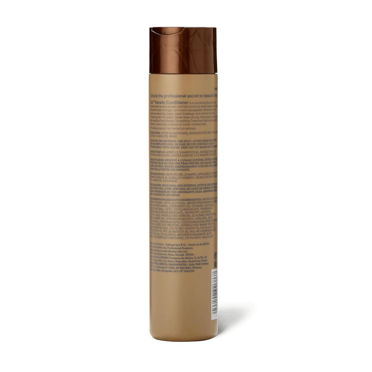 ion conditioner back label detailing ingredients and directions