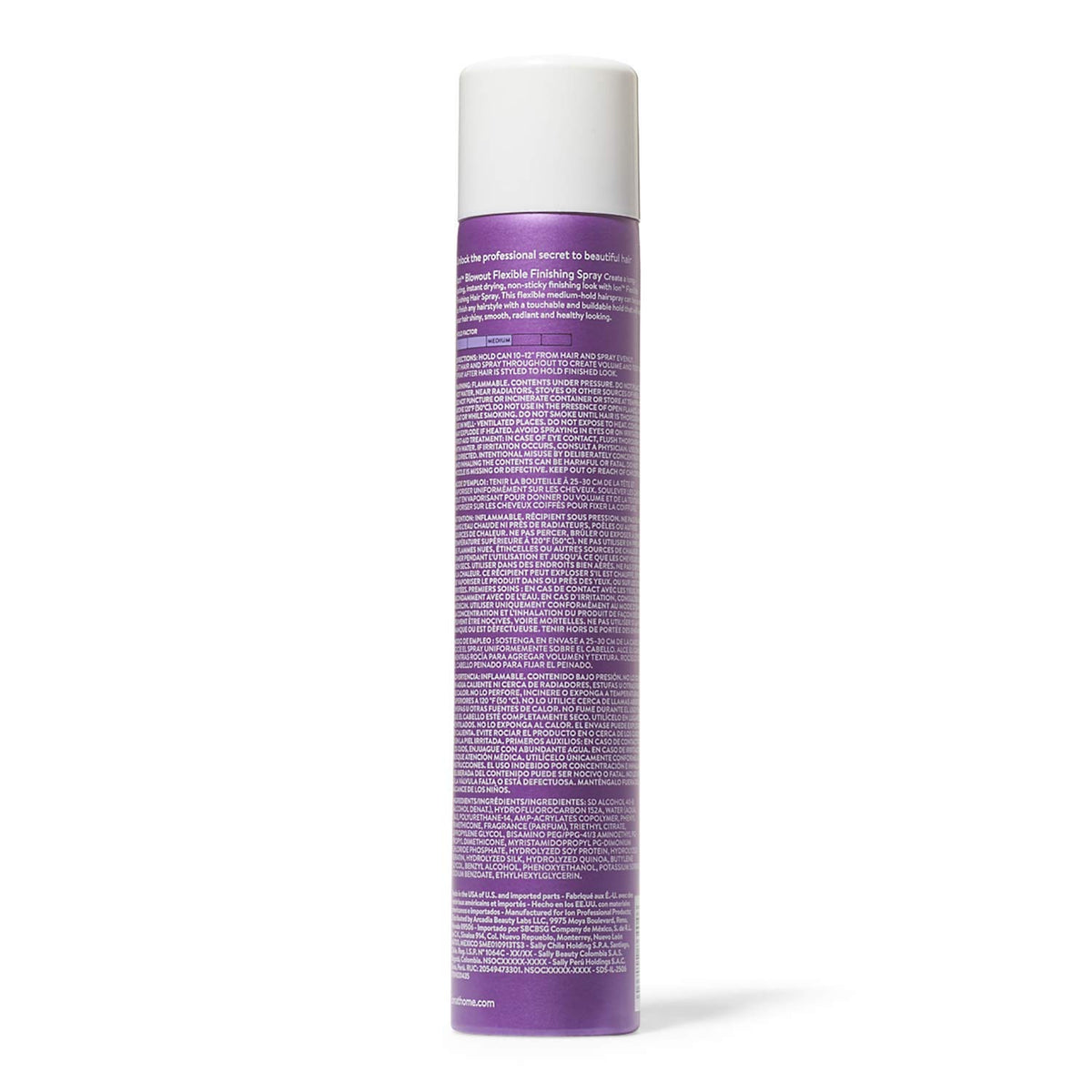 ion lifestyle image of model with voluminous hair showcasing humidity-resistant hold benefit