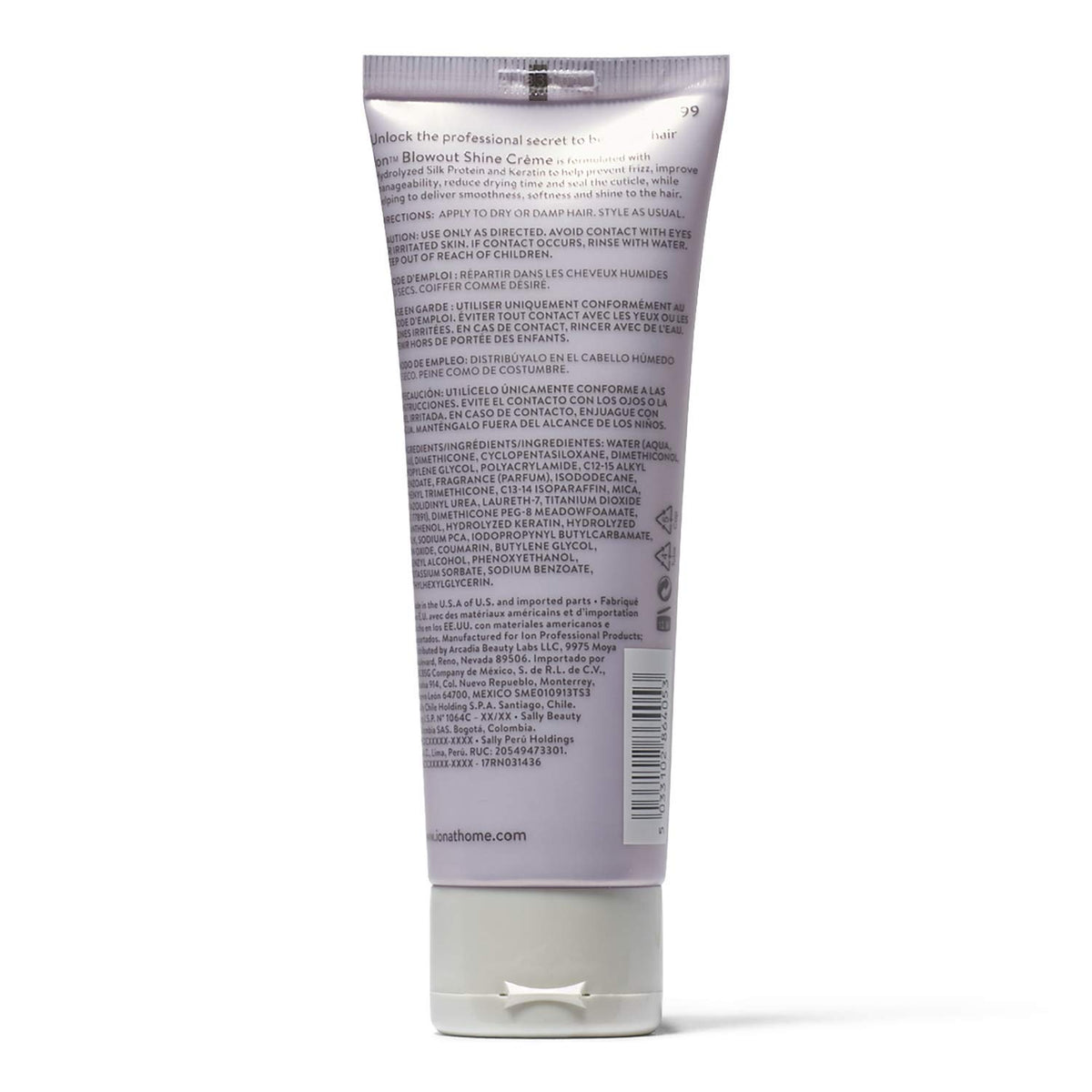 ion creme texture in hand demonstrating smooth spreadability and softening