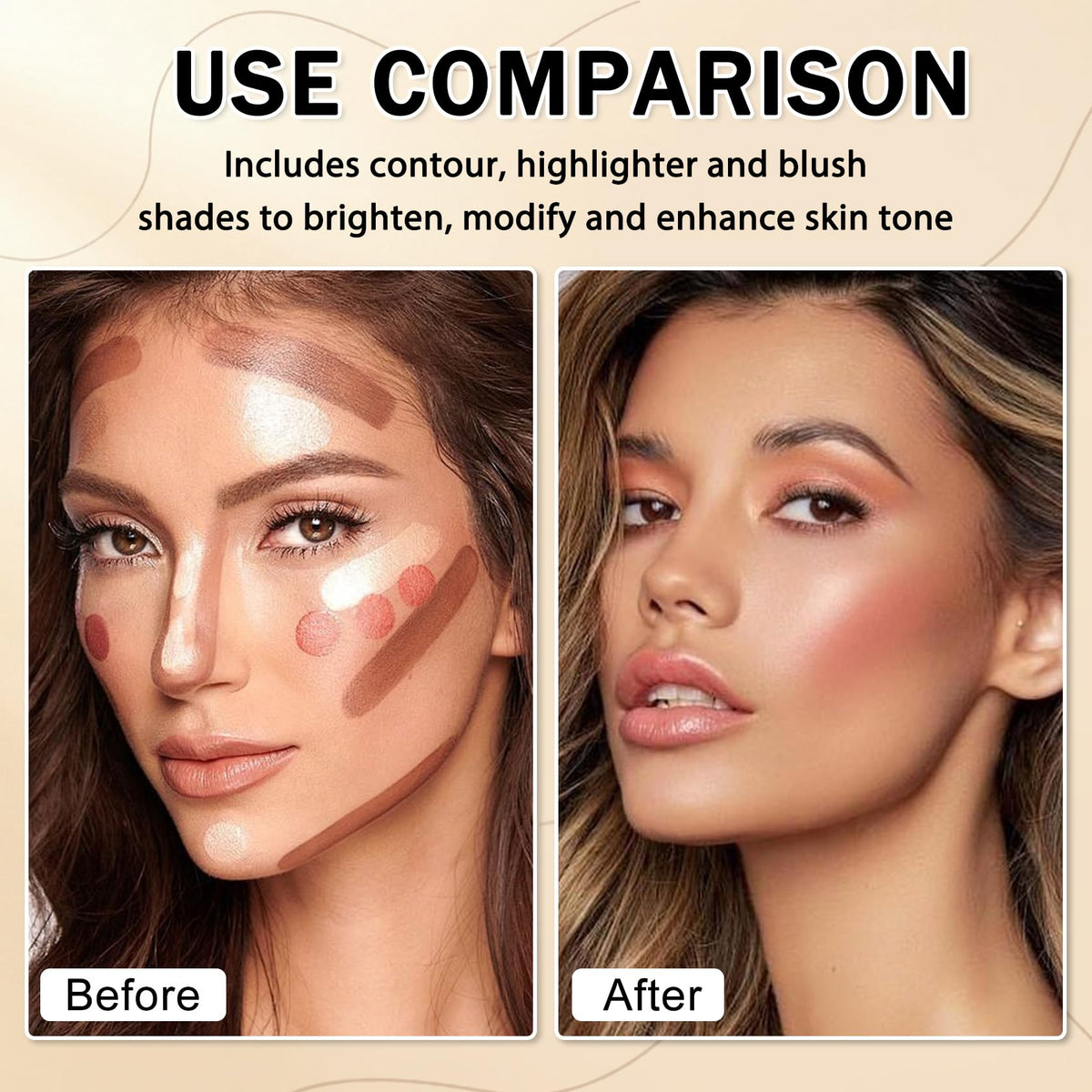 IONSGAKO application on cheeks demonstrating sculpting and natural definition benefit