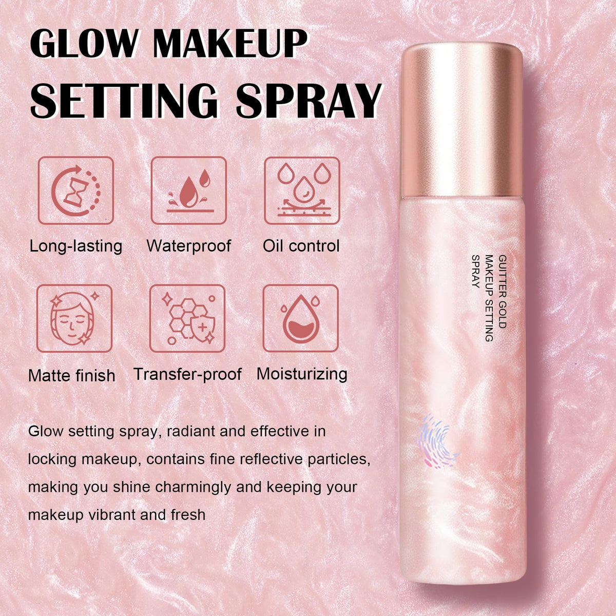 IONSGAKO fine mist spray close-up demonstrating even coverage and lightweight feel