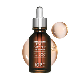 IOPE front packaging showing compact serum bottle and branding benefit