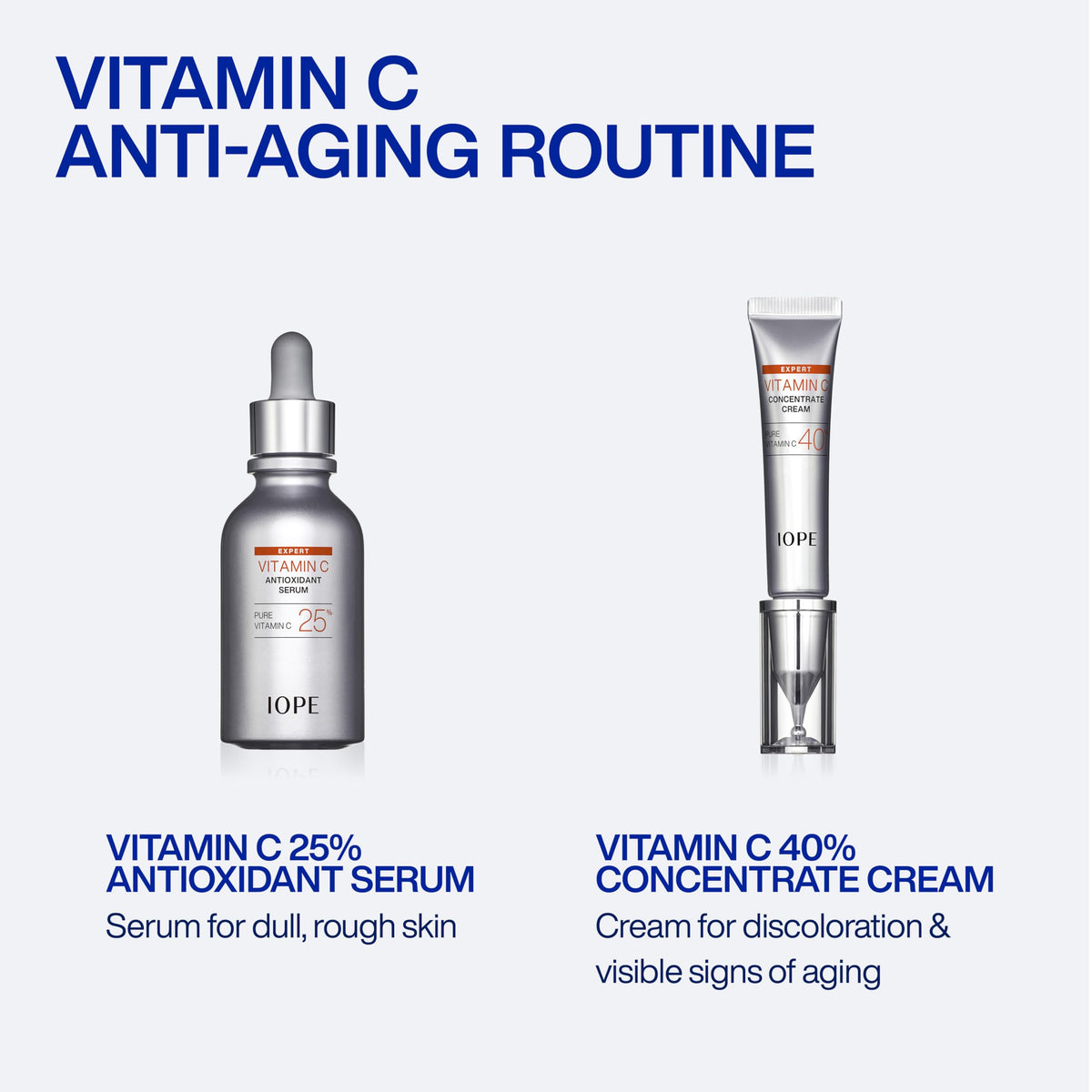 IOPE lifestyle shot with model showing radiant skin after consistent use