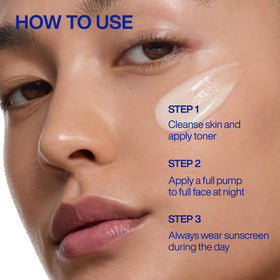 IOPE applying serum on hand, shows smooth spreadability and gentle finish