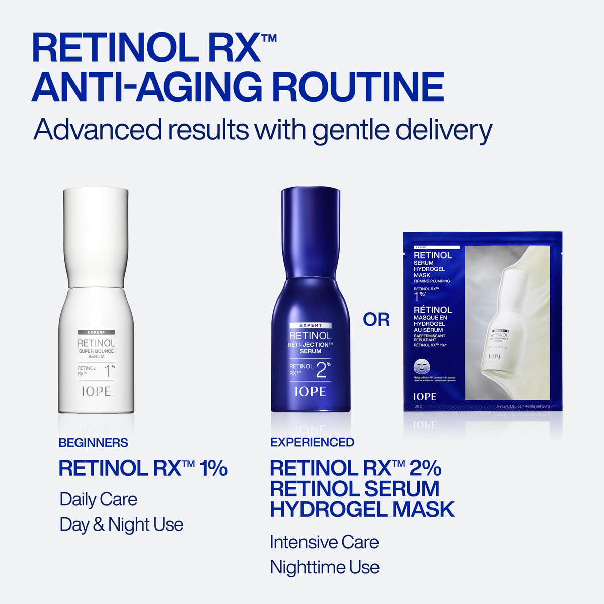 IOPE illustration of before and after refining pores and firming benefit