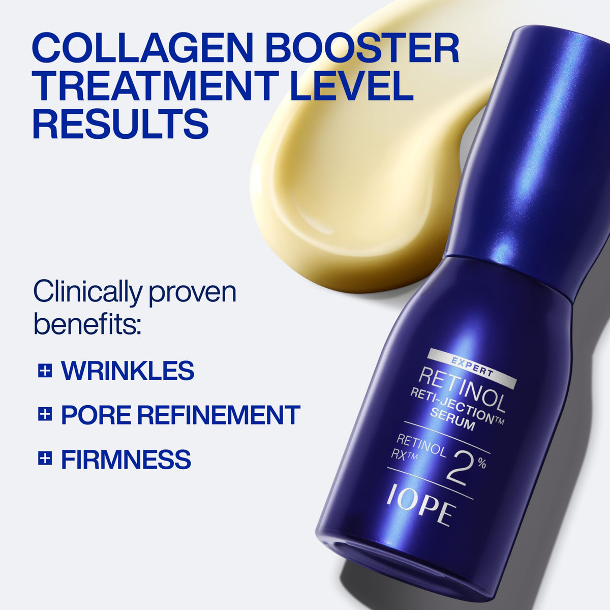 IOPE close-up of serum texture, highlights lightweight absorption benefit