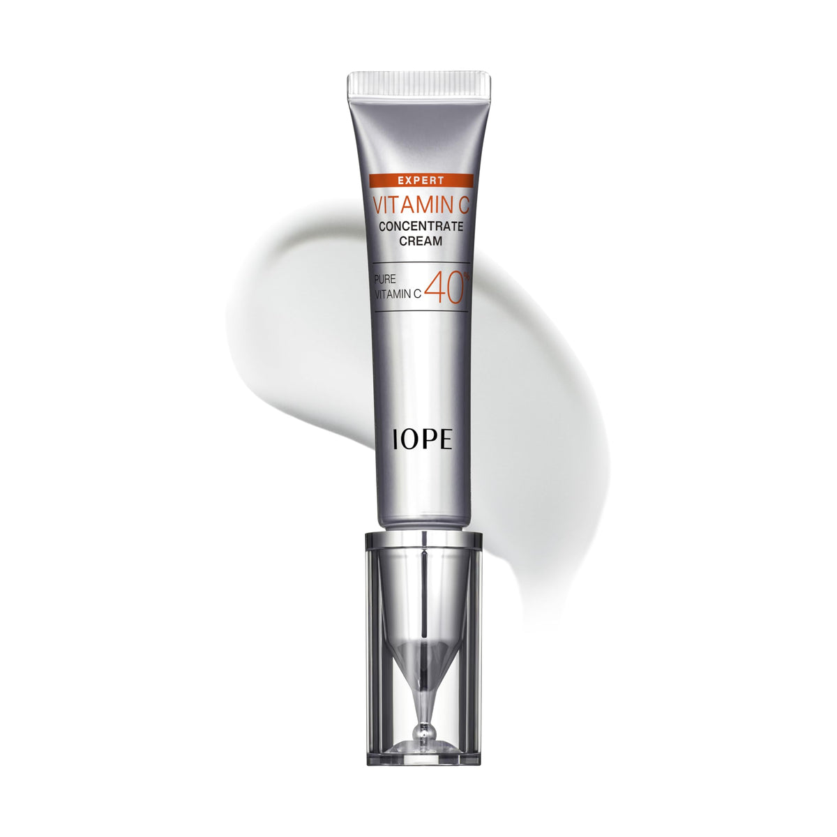 IOPE front packaging showing compact vitamin C cream for brightening