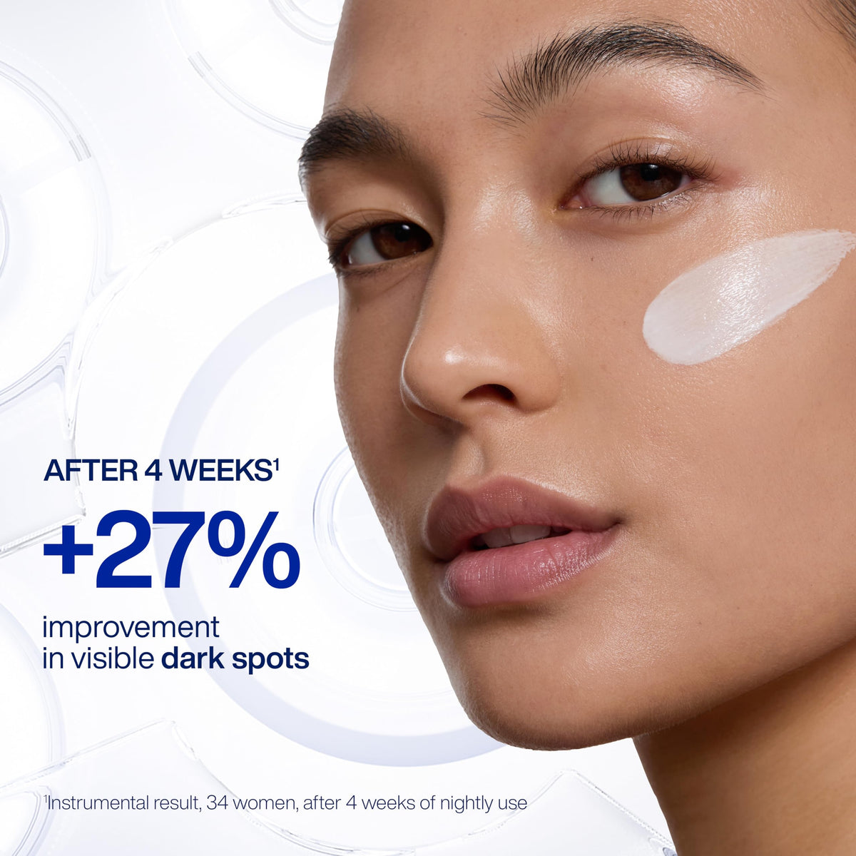 IOPE cream applied on hand demonstrating smooth blend and glow