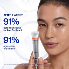 IOPE cream next to coin showing compact travel-friendly 0.67 fl oz