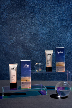 IPKN BB cream ingredients display with ceramide and collagen for skin-firming benefit