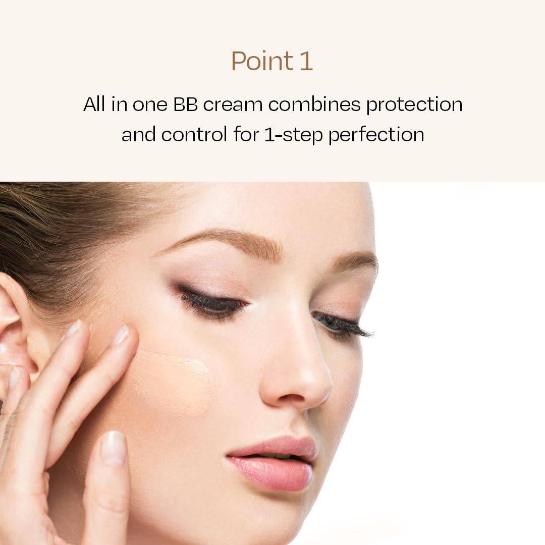 IPKN BB cream pump dispensing a drop for controlled application benefit