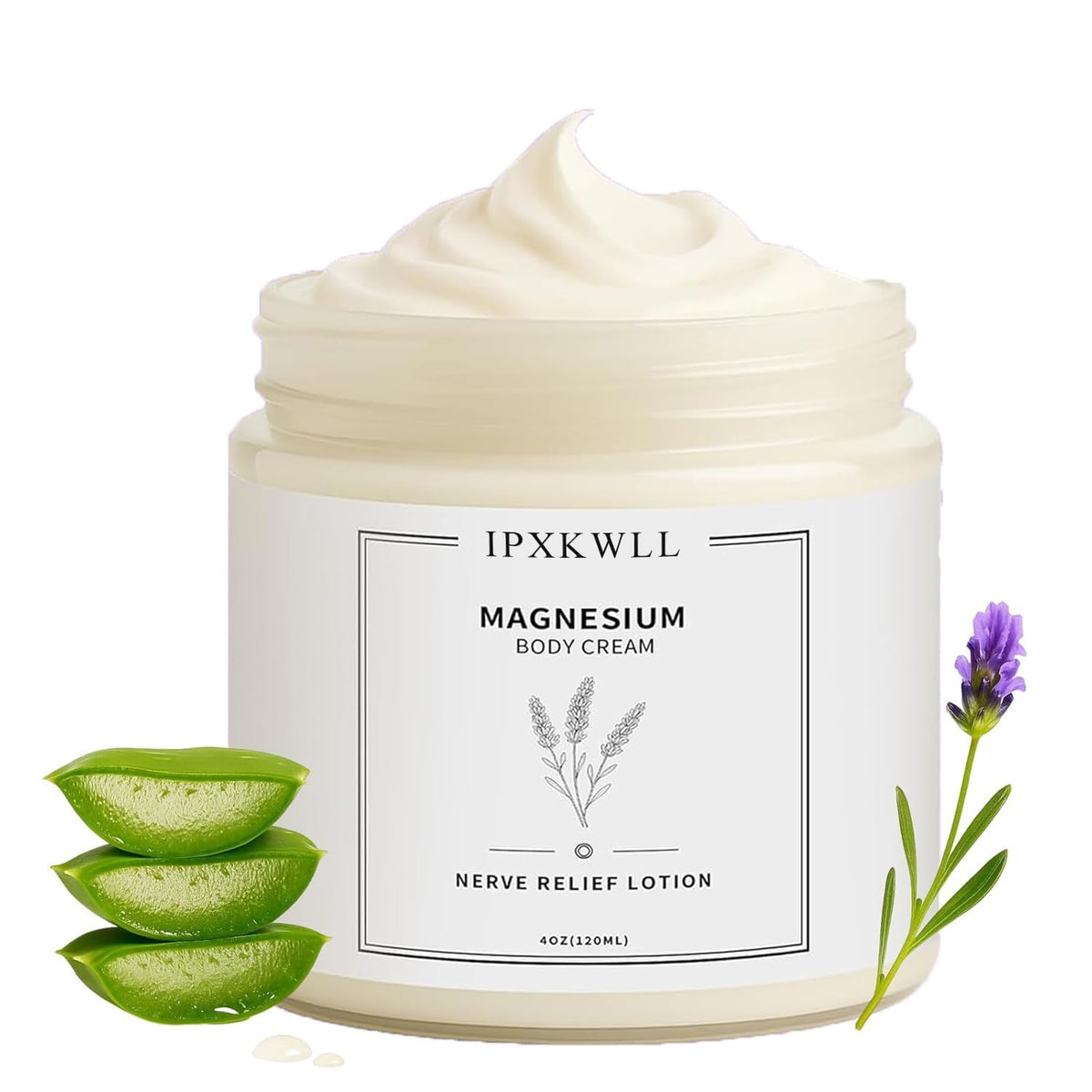ipxkwll front jar lid showing brand and compact 4 oz packaging benefit of portability