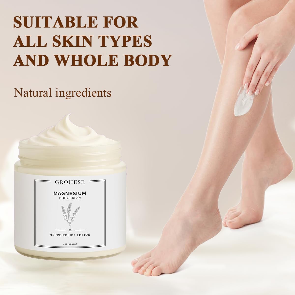 ipxkwll magnesium and botanicals arranged to show natural ingredients and nourishing benefit