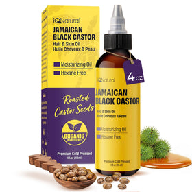 IQNATURAL front bottle shot showing label and packaging benefit: pure cold-pressed oil