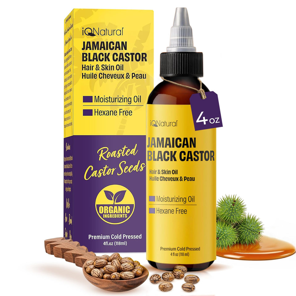 IQNATURAL front bottle shot showing label and packaging benefit: pure cold-pressed oil