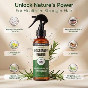 IQNATURAL mist close-up demonstrating fine spray for even hair coverage