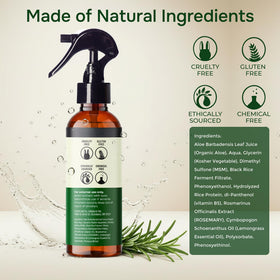 IQNATURAL texture on hair strand close-up showing lightweight hydration effect