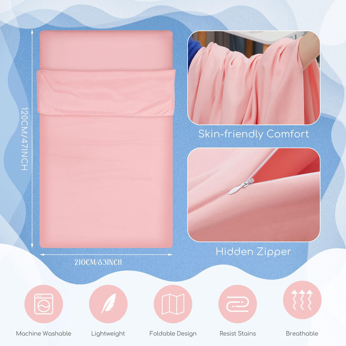 Irenare close-up of breathable fabric texture for comfortable airflow