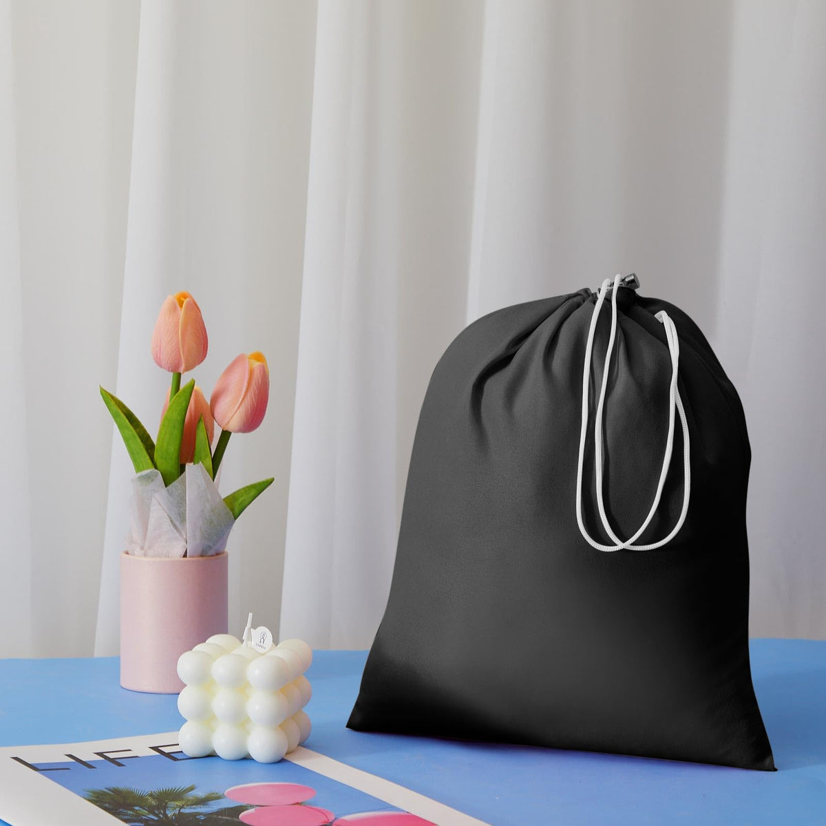 Irenare folded sleep sack packed for travel showing compactness and portability