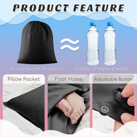 Irenare open sleep sack showing inner lining and invisible zipper for secure use