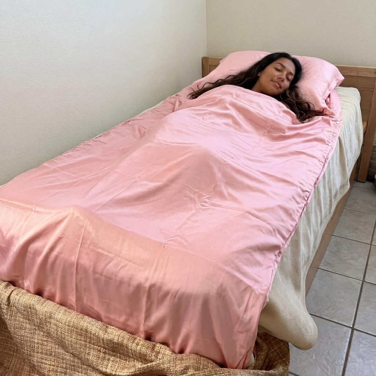 Irenare packed size next to ruler showing 200 x 115 cm scale